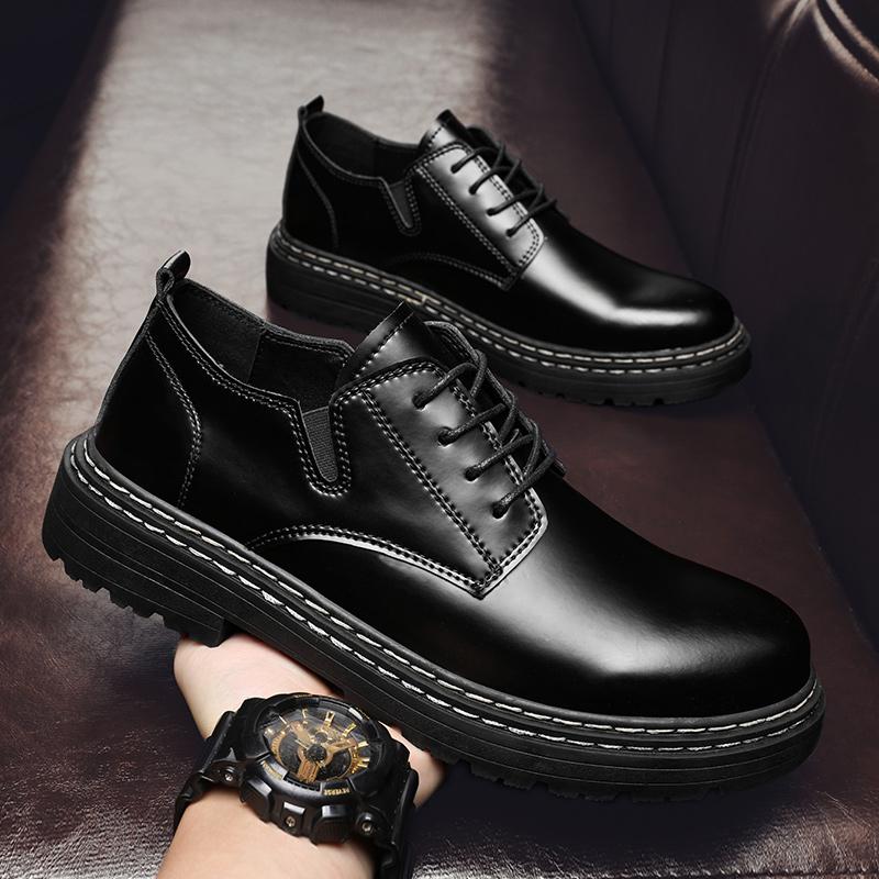 Fashion Men's Oxford Shoes Retro Luxury Leather Shoes Fashion Breathable Sneakers Handmade Platform  Boot New Casual Shoes for Men