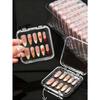 2pcs Transparent Acrylic Fake Nails Display Box, Portable Nail Sticker Showcase, Empty Manicure Box (Nails Not Included)