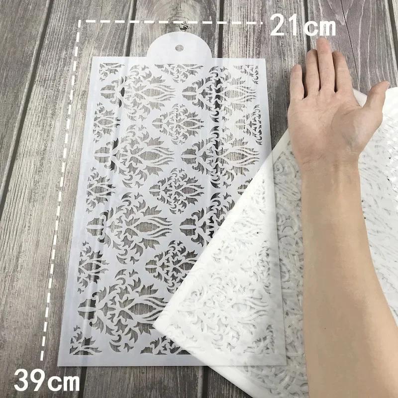 New Fondant Stencils Lace Flower Spike Sugar Sieve Mold Cake Stamp Embossing Mold Wedding Cake Stencil Edge Decor Baking Tools