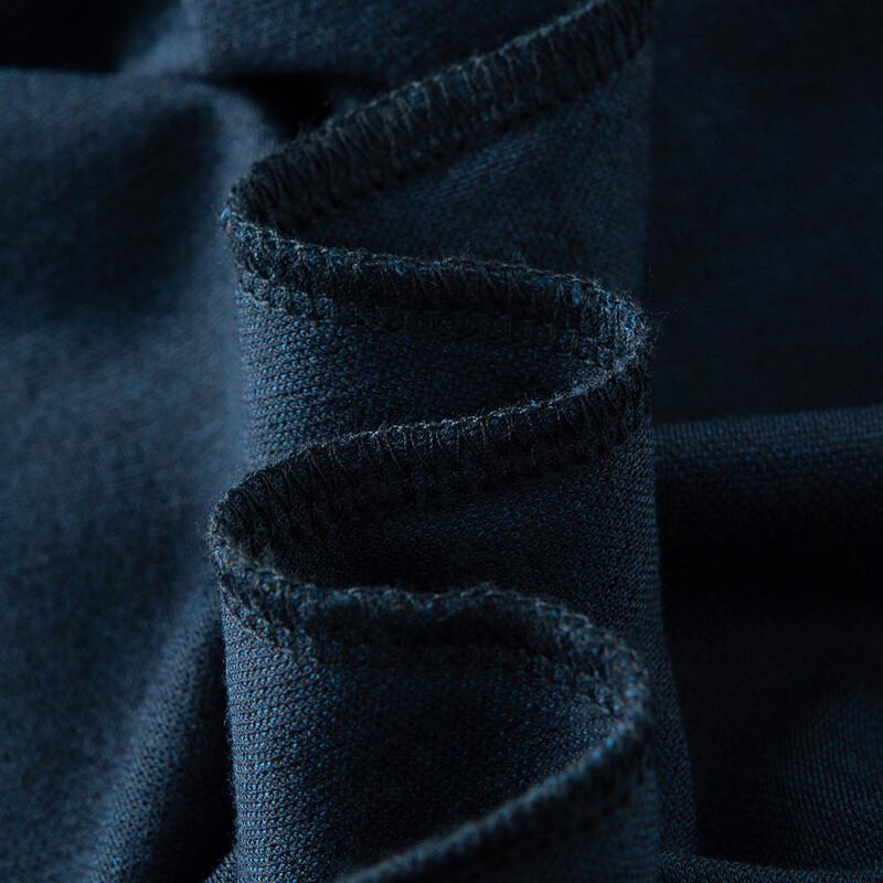 MONTAGUT Men's 10% Merino Wool Warm Soft Long-Sleeve Shirt