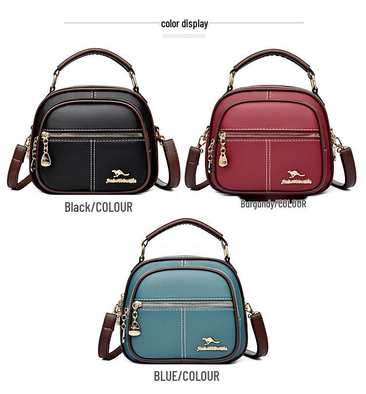 Retro Chic Mehrschichtige Umhängetasche: High-End, Vielseitig, Trendig, Umhängetasche mit großem Fassungsvermögen