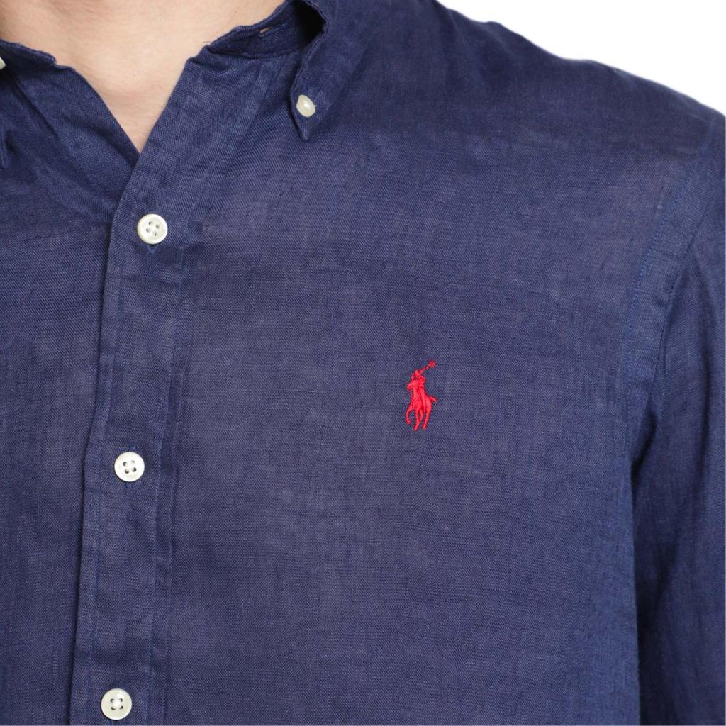 Polo Ralph Lauren FW25 Classic Linen Embroidered Shirt Men shirts 710966294-503