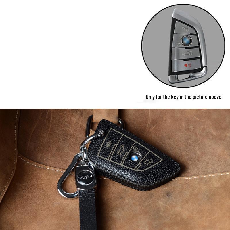 Premium Cowhide Key Case for BMW 3 Series 2013-2018, 2 Series, and 1 Series