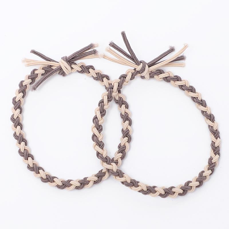 

Японская и корейская резинка для волос с косичками в тон цвета: Двойное использование: веревка для волос, повязка на голову, браслет