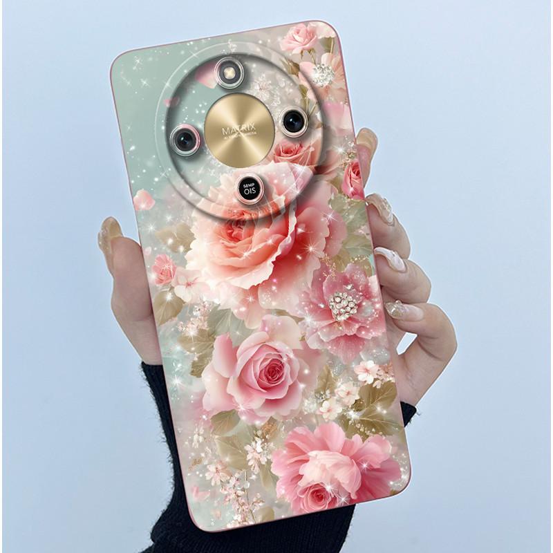 For Honor X9d 5G Case MTN-NX1 Fashion Simplicity Oil Painting Floral Silicone Soft Phone Casing New Design Shockproof Back Cover