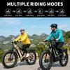 Electric Bicycle Philodo Jumbo 1500Wx2 Peak Motor 26" Fat Tire Full Suspension Electric  Bike For Adults 48V 46AH Dual Hydraulic Brake Max Load 150kg