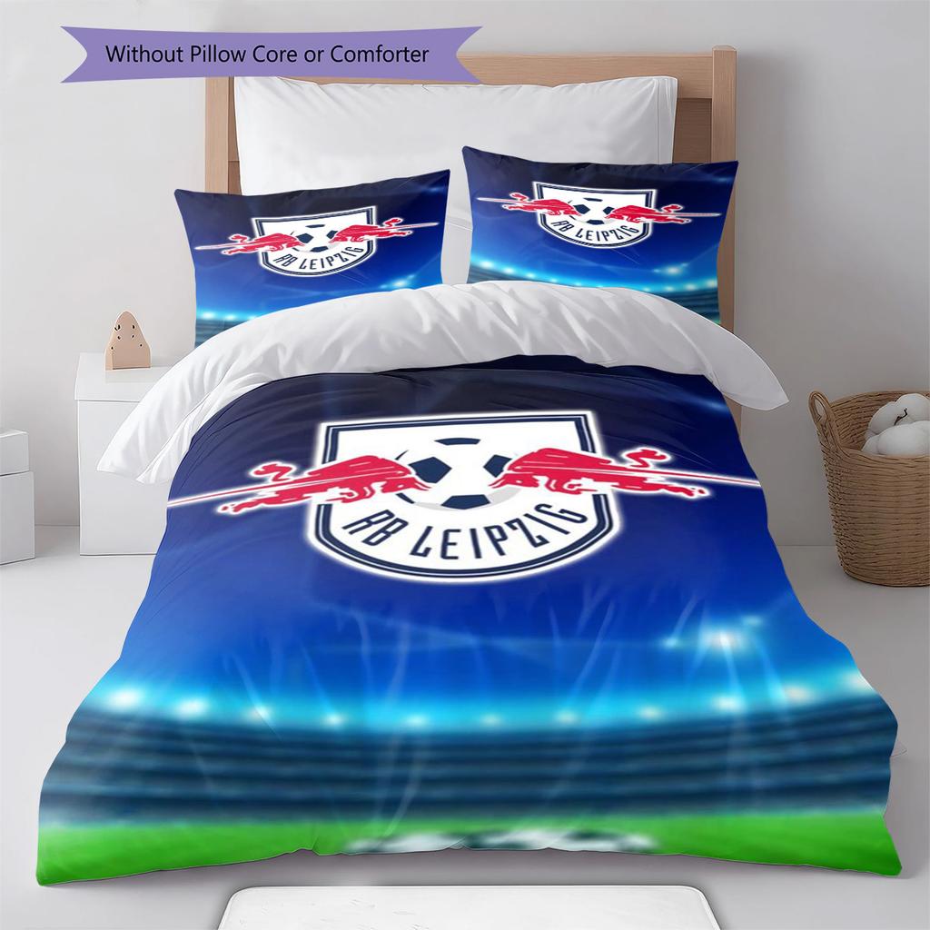 RB Leipzig Pattern Bedding Set Quilt Cover Pillowcase Home Decor Gift (1 * duvet cover + 2 * pillowcase, without core)