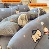Milch samt Bettwäsche-Set