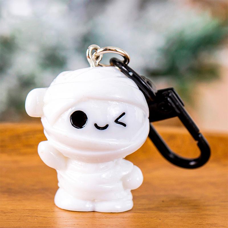1/6Pcs Cartoon Halloween Keychain Cute Pumpkin Ghost Car Keyring Bag Earphone Cover Pendant Decoration Couple Friends Gifts