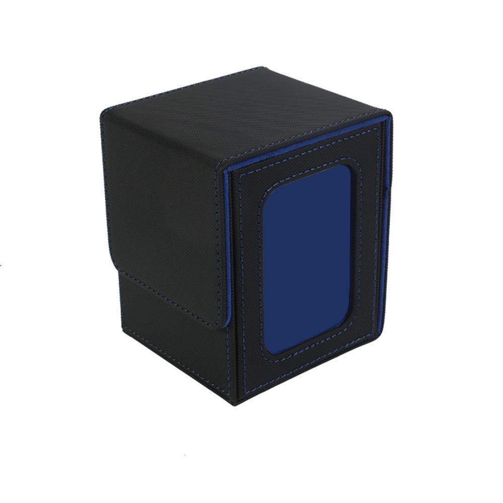 Flannel Game MTG Trading Card Holder PU Leather Game Card Organizer Fashion Card Deck Box