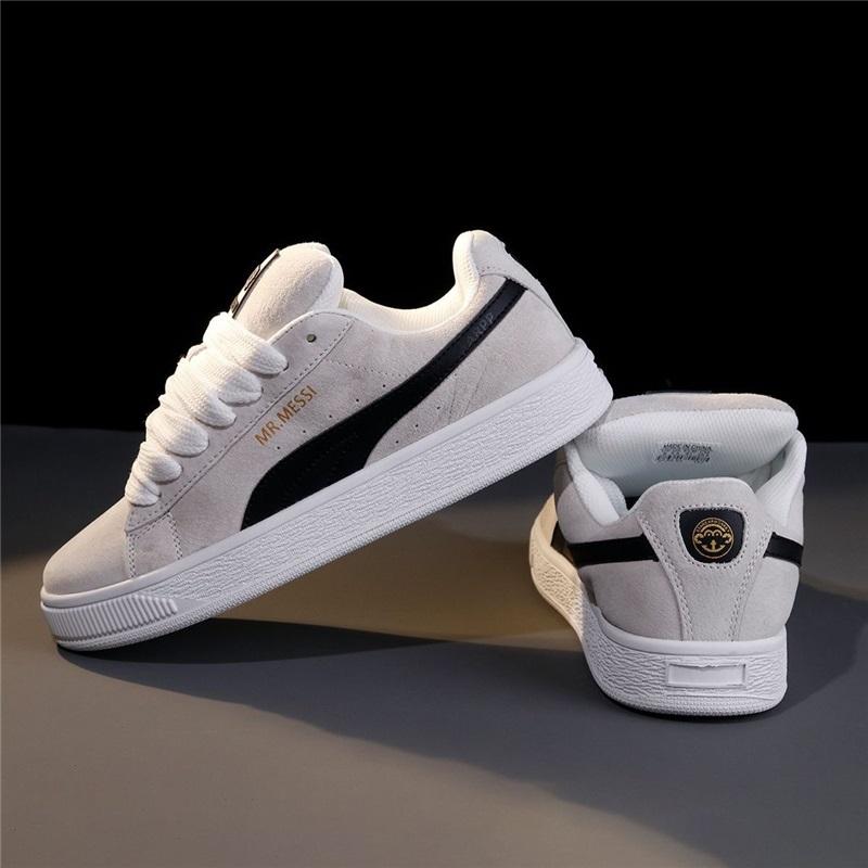 Herren Low-Top Wildleder Freizeit-Sneaker Schnürung Klassische Brot-Schuhe