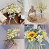 5/10/20 Stück 26cm Seide Künstliche Gänseblümchen Weiße Gänseblümchen Kunstblumenstrauß für Party Tischdekoration DIY Heim Hochzeitsdeko