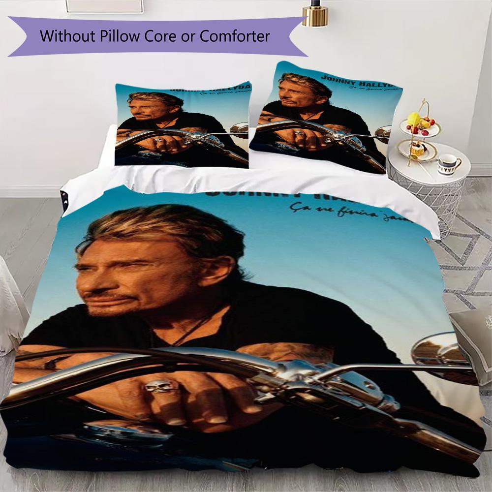 French legendary rock singer and actor Johnny Hallyday provides comfortable bedding covers and pillowcases for home use (without core) K25