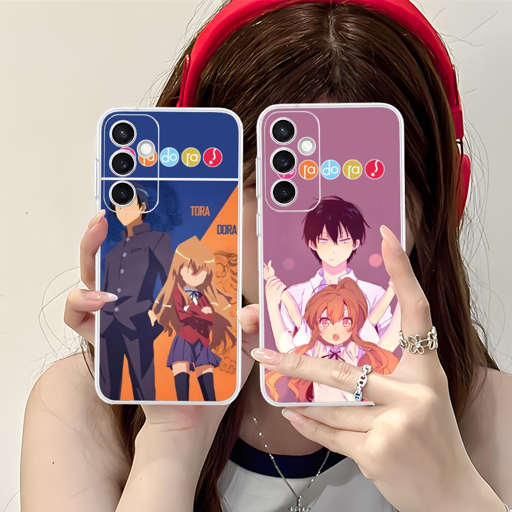 Anime Toradora Mobile Cell Phone Case for Samsung Galaxy S25 S24 S23 S22 S21Plus FE Ultra Clear Colorful Cover Cover Pretty