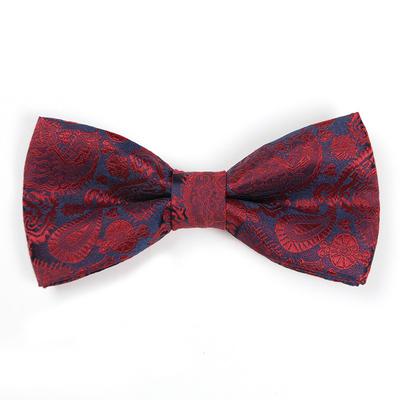 Maroon Formal Bow Tie Burgundy Pattern Bow Tie Double Bow