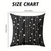 Starfall Stripe Square Jacquard Pillow Cover for Sofa Office Waist Cushion Cover Home Decorative Pillowcase