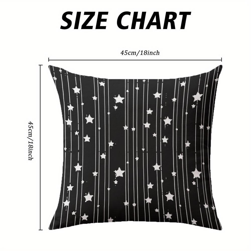Starfall Stripe Square Jacquard Pillow Cover for Sofa Office Waist Cushion Cover Home Decorative Pillowcase