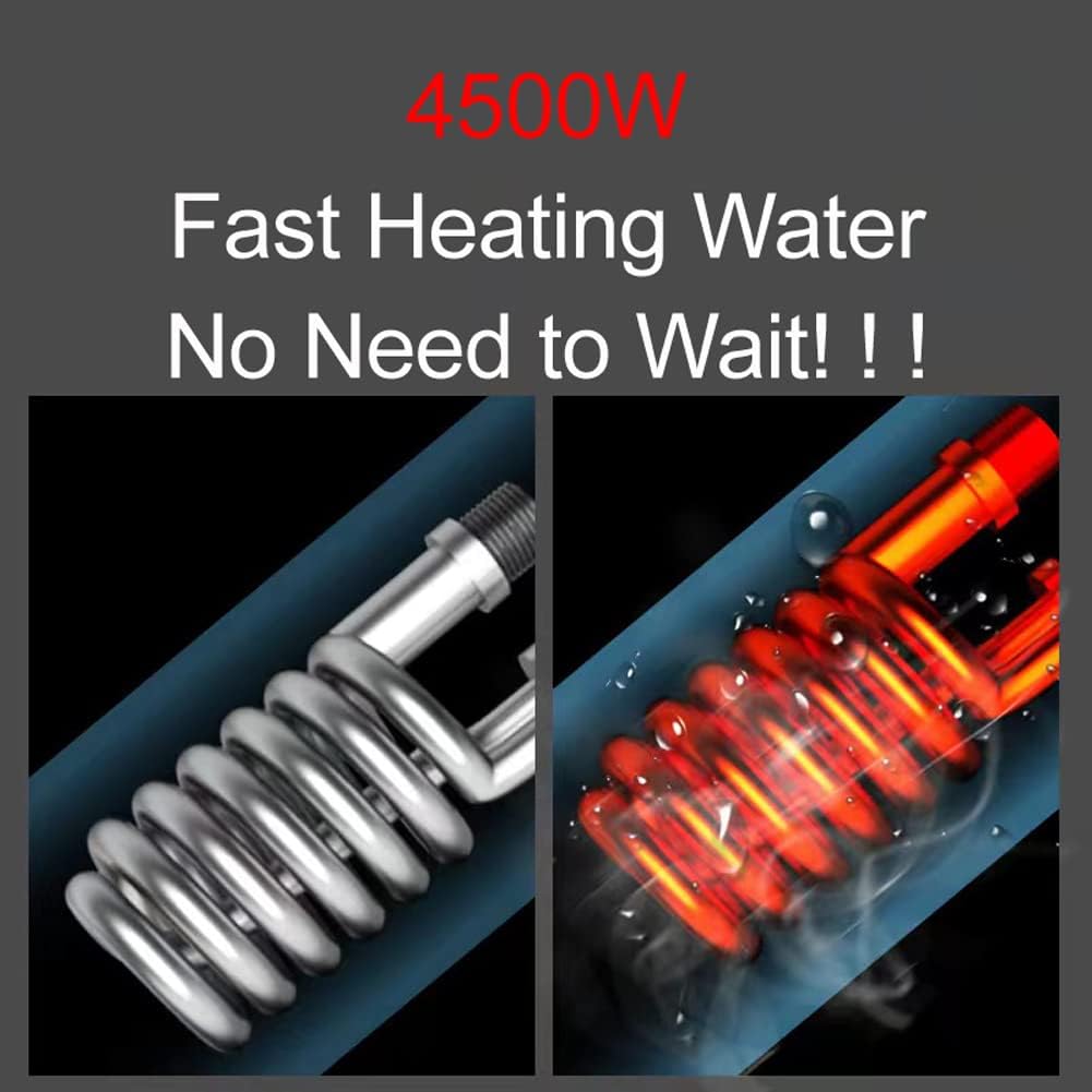 Electric Instant Hot Water Heater Shower Electric Tankless Shower Hot Water Faucet Kitchen Bathroom Instantaneous Water Heater Tap