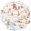 35/50pcs Cute Cartoon Polar Bear Pattern Sticker Decor Waterproof PVC Sticker for Water Bottle Laptop Phone Scrapbook Stickers
