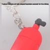 Mini Porte-clés de Plongée Pour les Passionnés de Sports Nautiques silicones alliages Construction Pratique pour le Voyage Solution de Transport