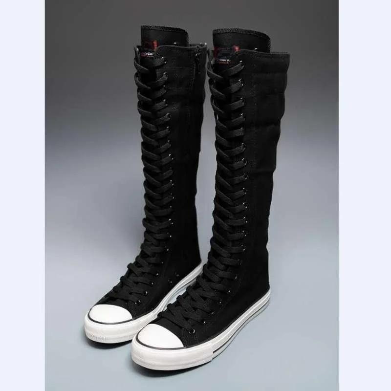 New Hot Sale Of The Season Women's Canvas Slip-On Casual Shoes Street Dance Flat Heel Versatile Synthetics Inner Material Comfor