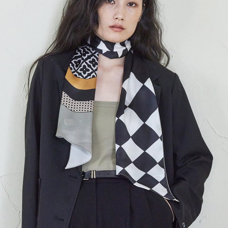 ANA MAISON Space for A Silk Long Petite Scarf [PML-1399]