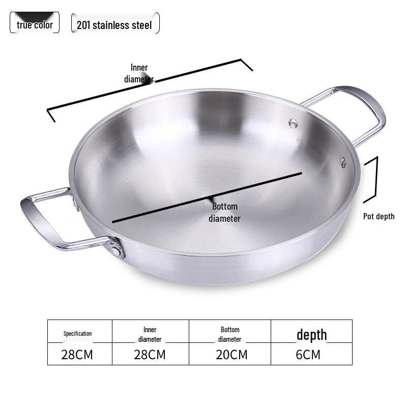 GOWKE Korean Style Stainless Steel Noodle Pot