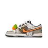 Dunk Slip Resistant Abrasion Resistant Low Top Skateboard Shoes Unisex Brown White DD1391-100(Team202-)