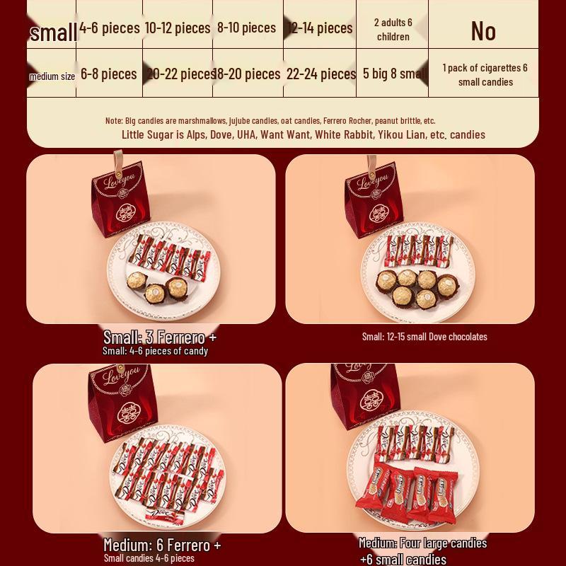 2025 Wedding & Engagement Candy Gift Boxes - Empty Souvenir Handbag Packaging