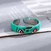 Pokemon Dratini Couple Ring S925 Silver Anime Peripheral Opening Adjustable Cartoon Accessories Fashion Gift