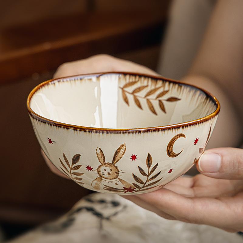 High Value Brunch Bowl 4.5 Inch Ceramic Rice Bowl Personal Yogurt Bowl Breakfast Bowl Outlet