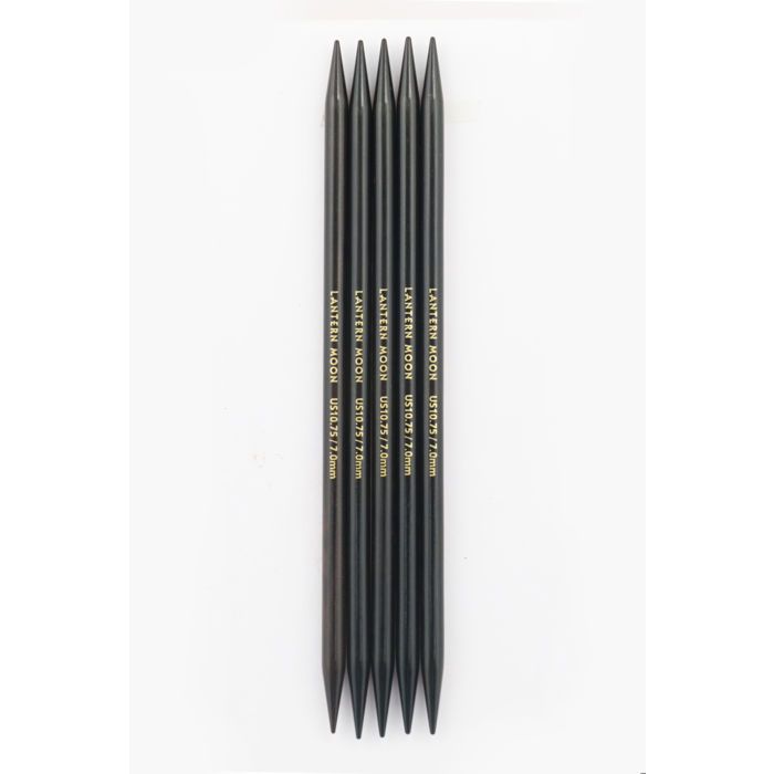 Aiguilles double pointe KnitPro en ébène 15cm 7mm - 350013