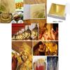 Exquisites Blattgold-Kunstdesign mit vergoldetem Rahmen für DIY-Dekorationsprojekte