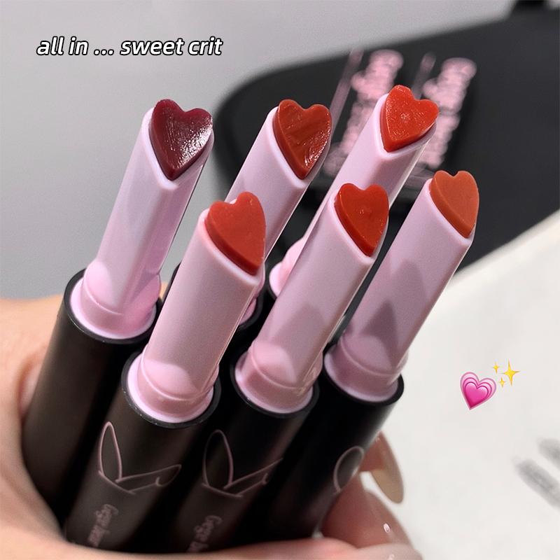 GEGE BEAR Moisturizing Solid Lip Gloss,  Moisturizing Mirror Holding Makeup Pure, Boiled Water Lip Gloss