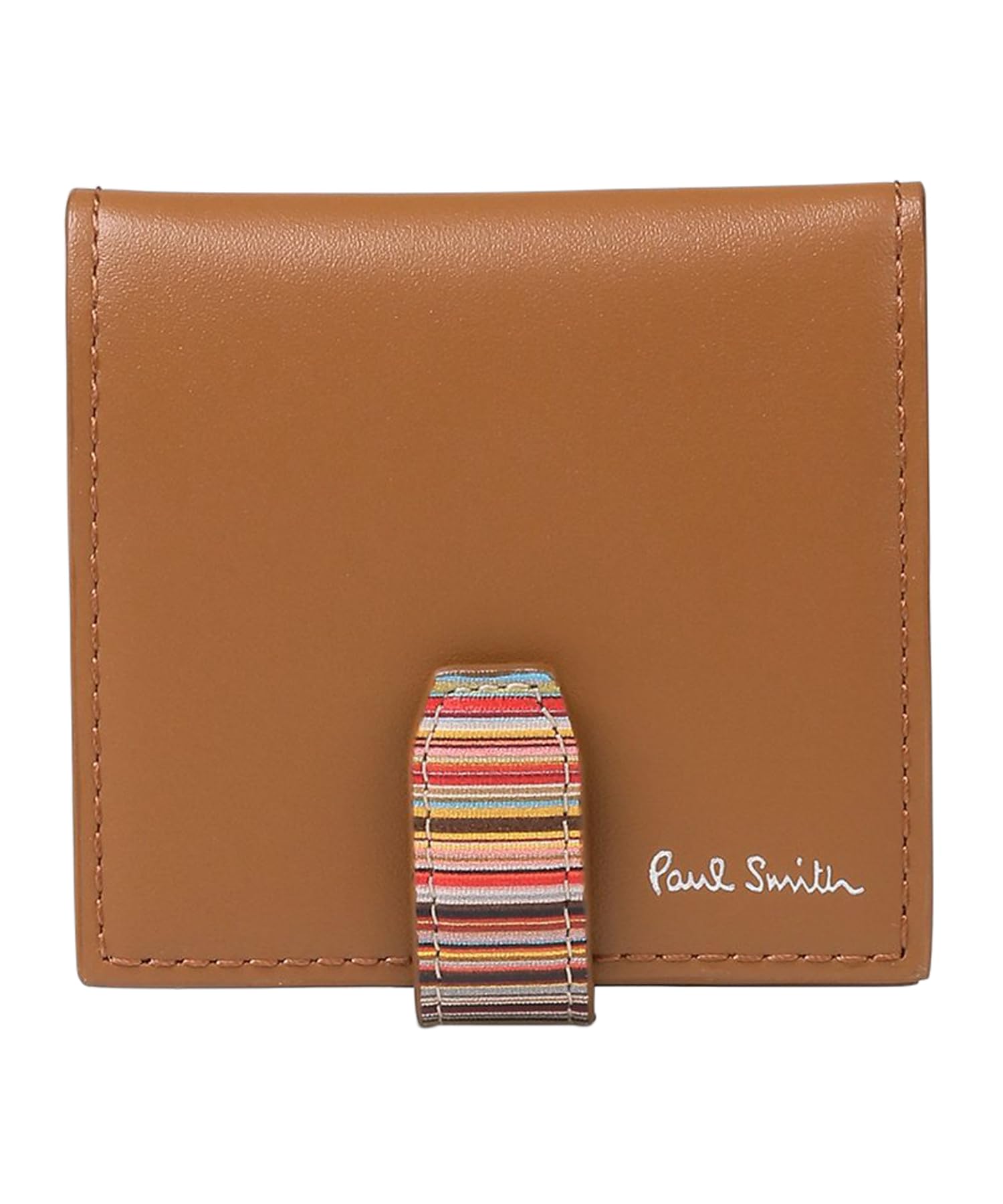 

Кошелек для монет Signature Stripe Tab SS25 коричневого цвета