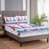1/3-Piece Bed Set With Pointed Hat Dwarf Pattern Fairy Tale Fun Design Includes 2 Pillowcases For Bedroom Living Room
