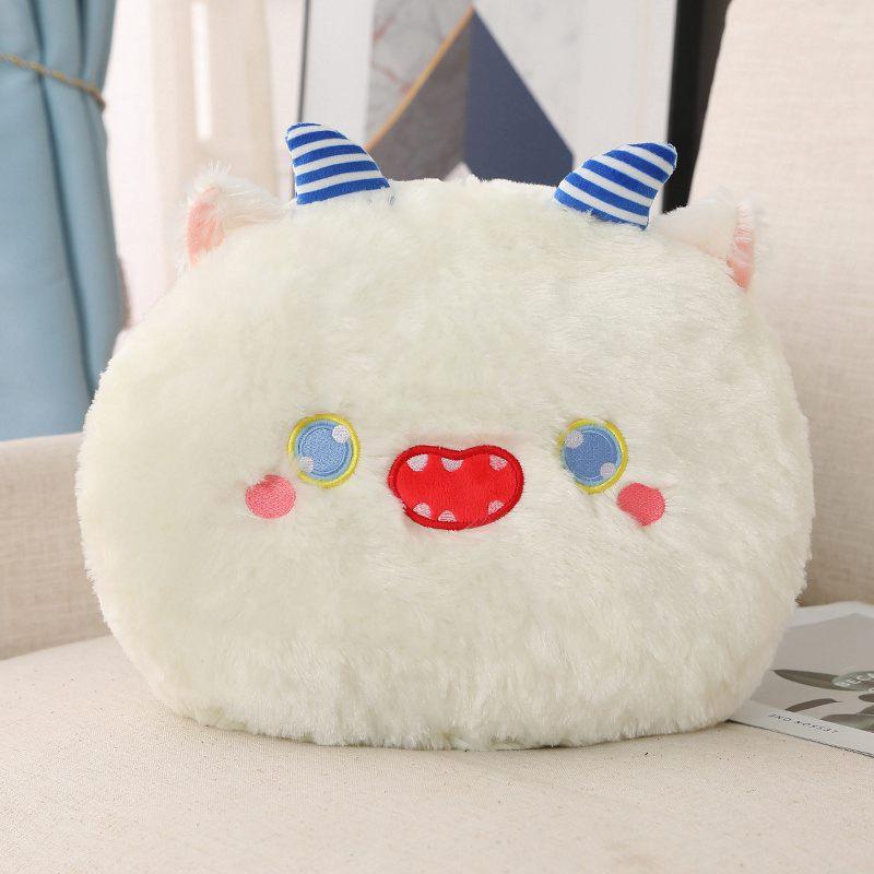 35cm Funny Fluffy Big Eyes Monster Plush Toy Soft Cute Ghost Stuffed Doll Sleeping Pillow Sofa Cushion Children's Birthday Gift