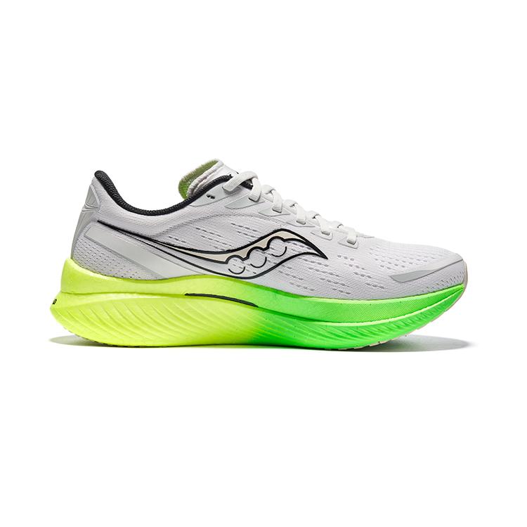 SAUCONY Endorphin Speed 3 ריפוד נמוך נעלי ריצה לגברים לבן אפור S20756-75