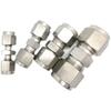 Stainless Steel 3/8 Reducing Ferrule Straight Connector