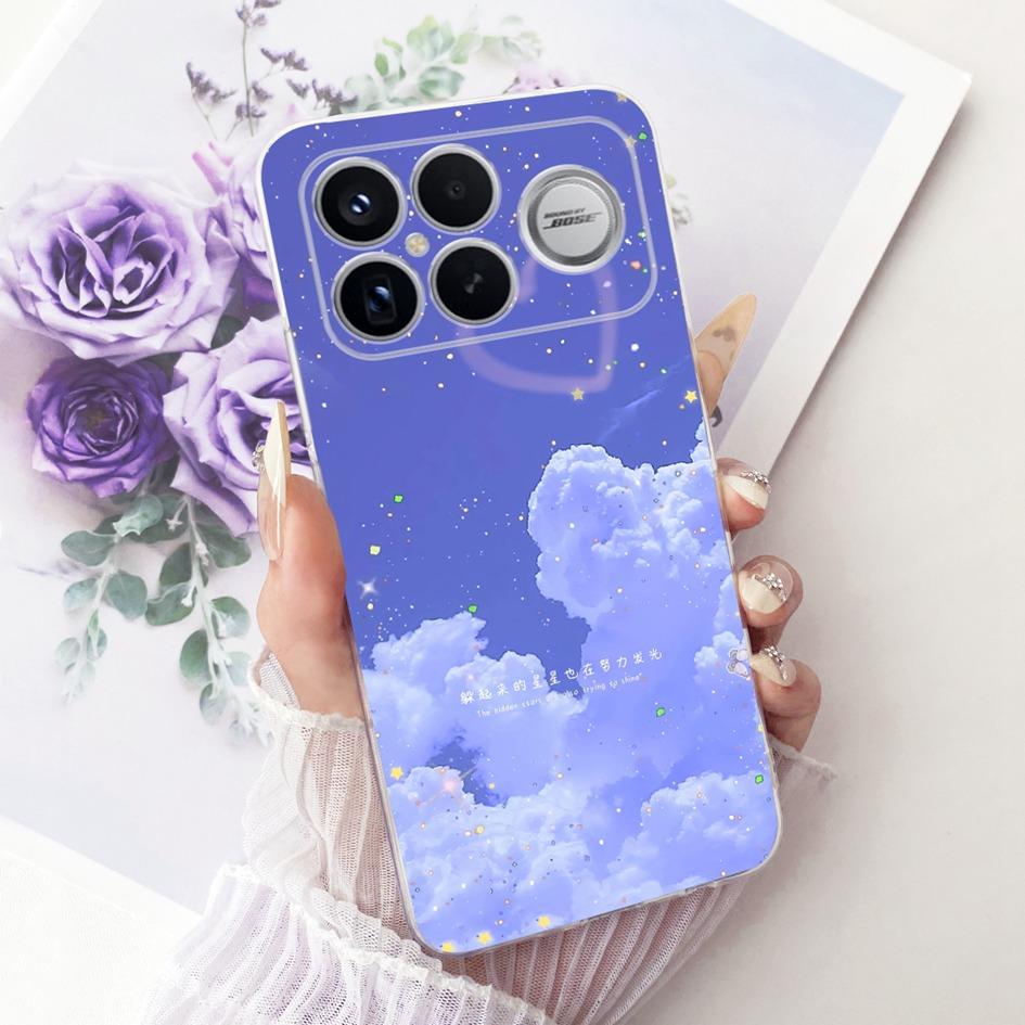 For Xiaomi POCO F8 Ultra Case Luxury Dragon Cartoon Transparent TPU Protection Cover For Poco F8 Pro Ultra PocoF8 Pro Soft Funda