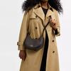 COACH 23 EMILY printed presbyopia coated canvas and smooth leather crescent bag shoulder bag medium size women's dark brown