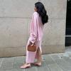 Autunno Inverno Donna Set 3 Pezzi Cardigan a Maglia + Top a Canotta + Gonna Midi Outfits Stile Europa e America