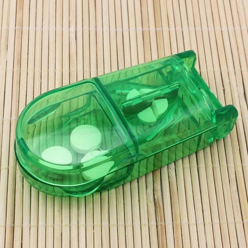 1 PC Medicine Tablet Cutter Pill Storage Box Splitter Drugs Tablet Cutter Divider Storage Case Health Care Pill Medicine Case