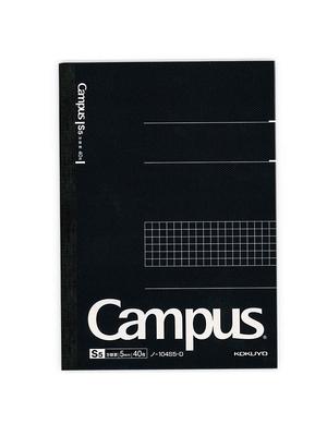 KOKUYO Campus Note Graph Ruled A5 Corpo Preto Graph Ruled Encadernação No-104S5-D Tamanho A210xL148xP5mm/5mm Estilo/Encadernação Sem Fio/105g