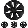 Matte Black 19 Inch Wheel Covers for Tesla Model Y 2021-2024 Hubcaps Tesla Model Y Accessories 2024