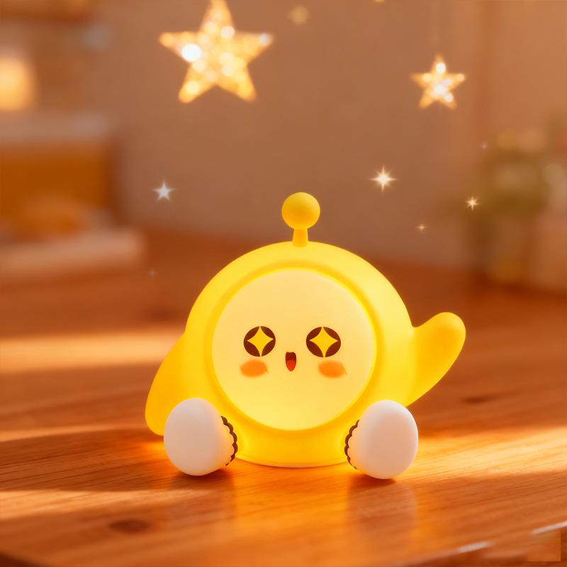 Pat Pat Silicone Pear Night Light - Cute Eye Protection Sleep Companion for Girls