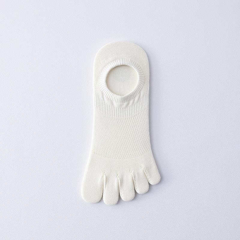 Five-finger Socks for Women, Summer Thin Cotton Socks, Mesh Breathable, Shallow-mouthed Short Socks, Toe Split Sports Boat Socks