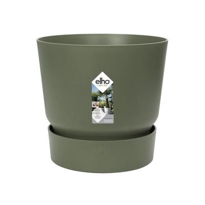 ELHO Greenville Runder Blumentopf – Ø 55 x H 50 cm – Für den Außenbereich – 100 % recycelt – Grün