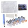 Paint By Numbers Moonlight Night Peaceful Lake Convenient Exquisite Number Painting for Kids Adults