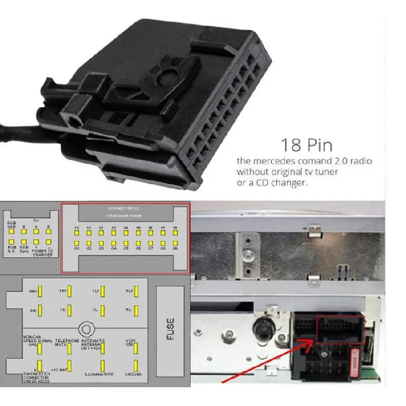 

Новый Bluetooth-адаптер AUX-кабель для Mercedes Comand 2.0 APS 220 W211 W208 W168 W203
